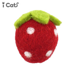 毛絨絨草莓貓玩具