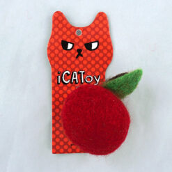 Alternative view of 毛絨絨蘋果貓玩具