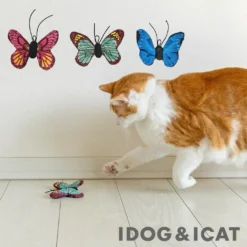 蝴蝶貓玩具附貓草