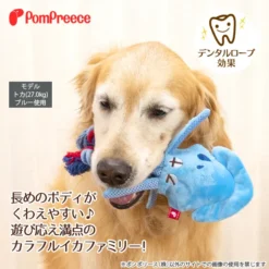 Alternative view of 墨魚潔齒棉繩玩具