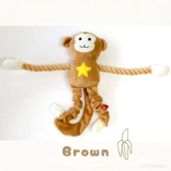 Alternative view of 長手猴子棉繩玩具